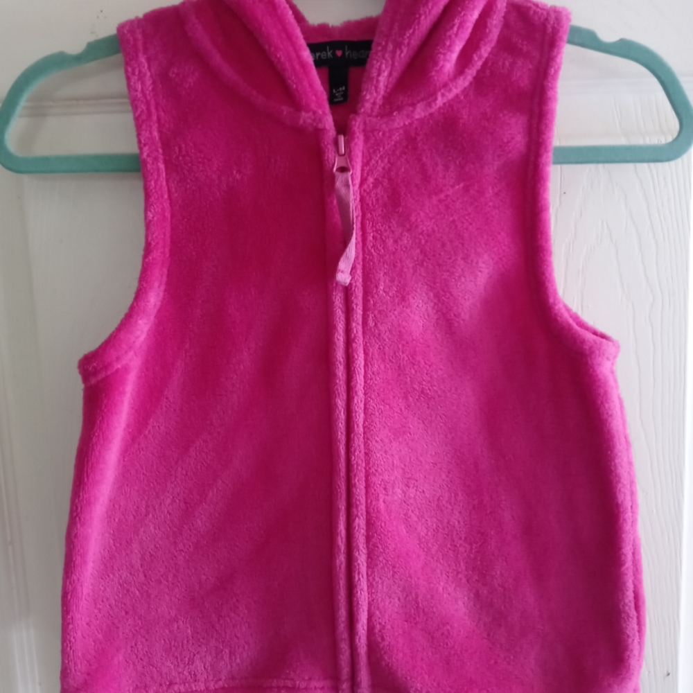Derek Heart Hooded Fleece Vest